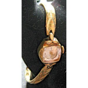 Pageant  Incabloc  Gold Filled Watch  10 K RGP Vtg 17 Jewels Women's